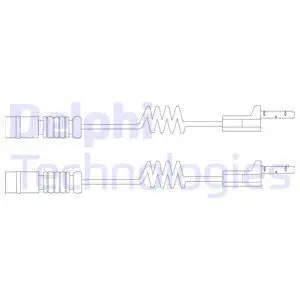 Warning Contact, brake pad wear (LZ0144)