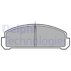 Brake Pad Set, disc brake (LP155)