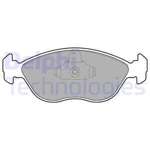 Brake Pad Set, disc brake (LP1443)