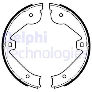 Brake Shoe Set, parking brake (LS1995)