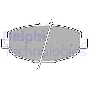 Brake Pad Set, disc brake (LP1661)