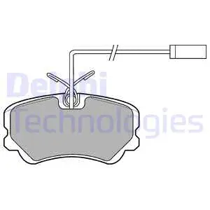 Brake Pad Set, disc brake (LP900)
