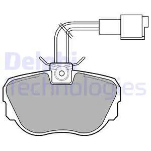 Brake Pad Set, disc brake (LP647)