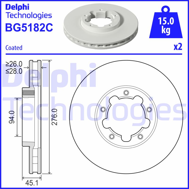 Brake Disc (BG5182C)
