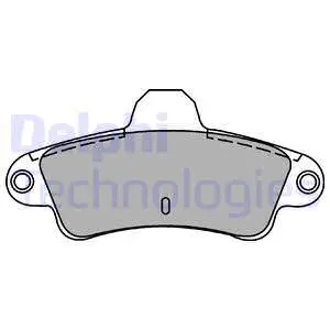 Brake Pad Set, disc brake (LP1242)