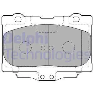 Brake Pad Set, disc brake (LP2155)
