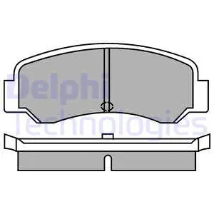 Brake Pad Set, disc brake (LP287)