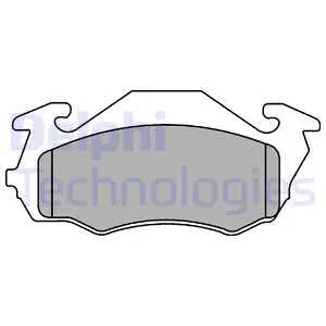 Brake Pad Set, disc brake (LP1431)