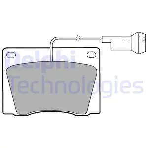 Brake Pad Set, disc brake (LP1419)