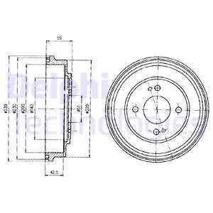 Brake Drum (BF208)