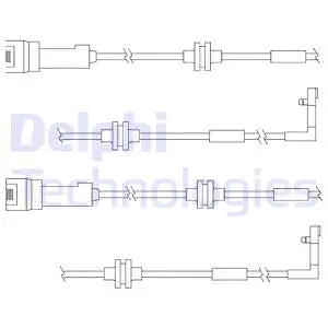 Warning Contact, brake pad wear (LZ0146)