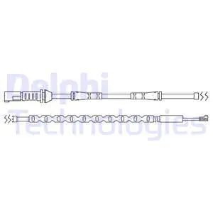 Warning Contact, brake pad wear (LZ0211)
