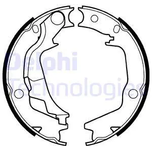 Brake Shoe Set, parking brake (LS2042)