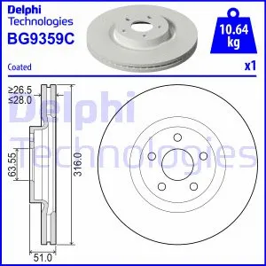 Brake Disc (BG9359C)