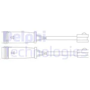 Warning Contact, brake pad wear (LZ0199)