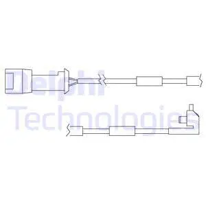 Warning Contact, brake pad wear (LZ0104)