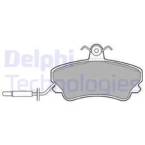 Brake Pad Set, disc brake (LP822)