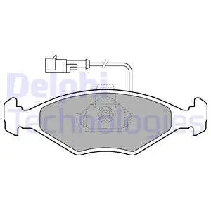 Brake Pad Set, disc brake (LP1415)