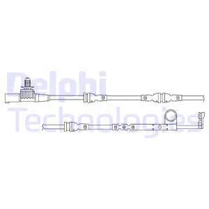 Warning Contact, brake pad wear (LZ0229)