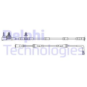 Warning Contact, brake pad wear (LZ0314)