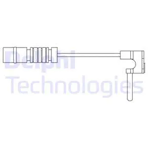 Warning Contact, brake pad wear (LZ0270)