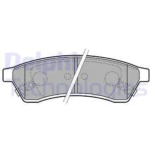 Brake Pad Set, disc brake (LP2197)