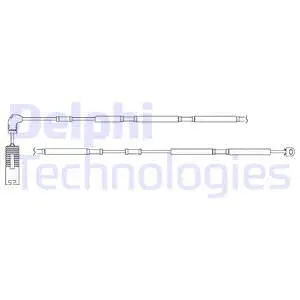 Warning Contact, brake pad wear (LZ0160)