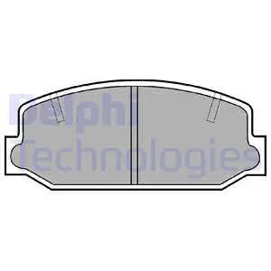 Brake Pad Set, disc brake (LP236)