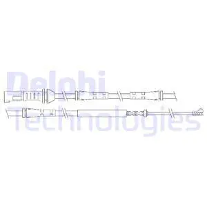 Warning Contact, brake pad wear (LZ0212)