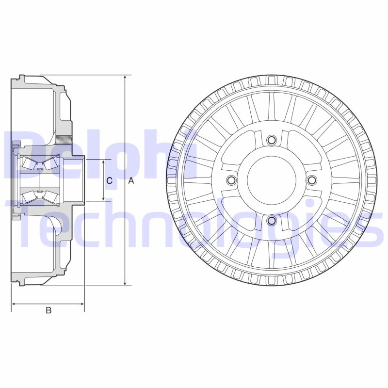 Brake Drum (BFR621)