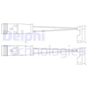 Warning Contact, brake pad wear (LZ0190)