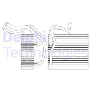 Evaporator, air conditioning (TSP0525198)