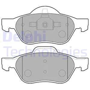 Brake Pad Set, disc brake (LP1714)