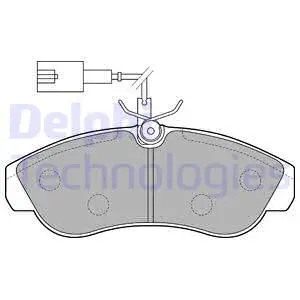 Brake Pad Set, disc brake (LP1749)