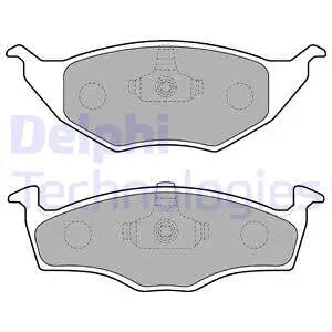 Brake Pad Set, disc brake (LP1675)