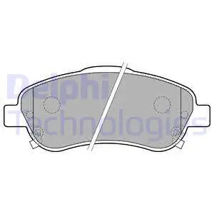 Brake Pad Set, disc brake (LP1786)