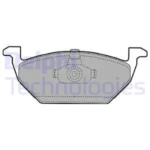 Brake Pad Set, disc brake (LP1104)