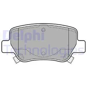Brake Pad Set, disc brake (LP2206)