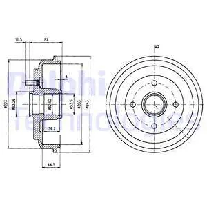 Brake Drum (BF487)