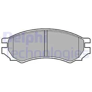 Brake Pad Set, disc brake (LP670)