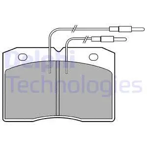 Brake Pad Set, disc brake (LP501)