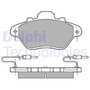 Brake Pad Set, disc brake (LP654)