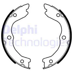 Brake Shoe Set, parking brake (LS2038)