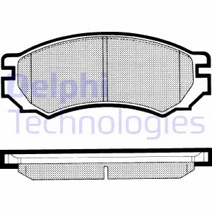 Brake Pad Set, disc brake (LP818)