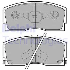 Brake Pad Set, disc brake (LP626)