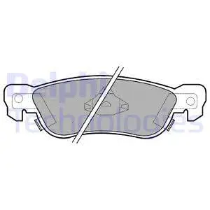Brake Pad Set, disc brake (LP636)