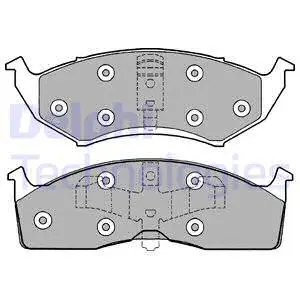 Brake Pad Set, disc brake (LP1166)