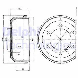 Brake Drum (BF133)