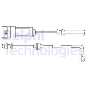 Warning Contact, brake pad wear (LZ0186)
