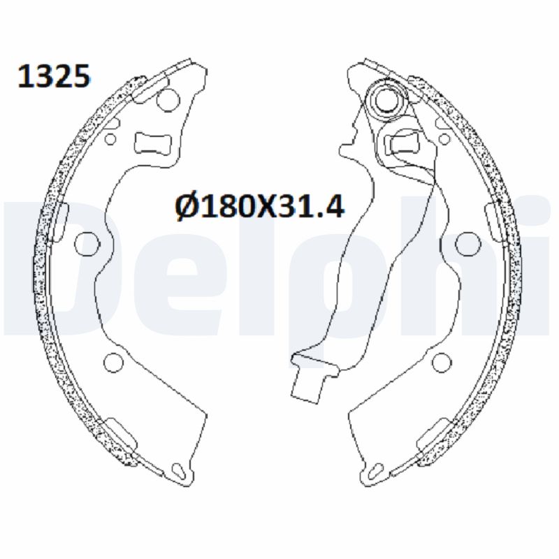 Brake Shoe Set (LS2199)